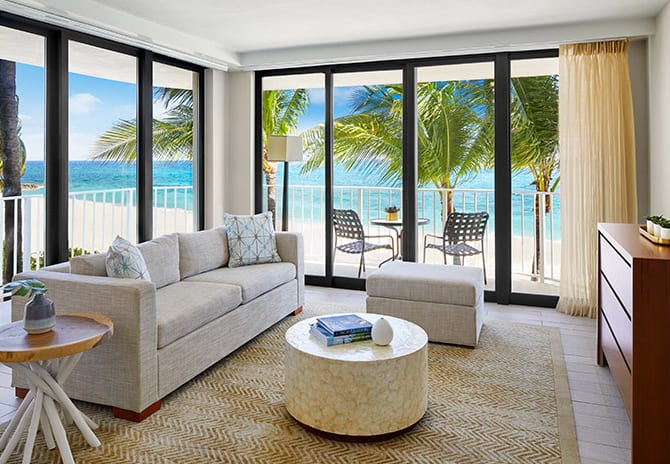 The Coral at Atlantis - One Bedroom Regal Suite Living Room